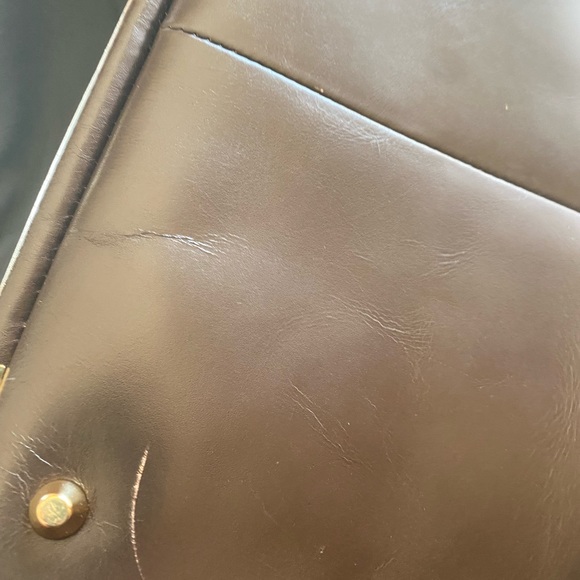 Juicy Couture Huge Brown Woven Leather Tote!! EUC RARE Stunningly Gorgeous 💛HP💛 - Picture 9 of 16